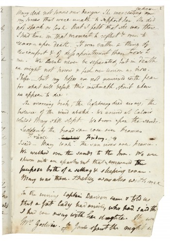 Elopement Journal van Percy en Mary Shelley, Bodleian Library, Oxford