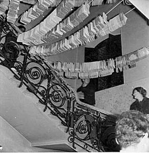 Drogende boeken in Accademia dei Georgofili, 1966