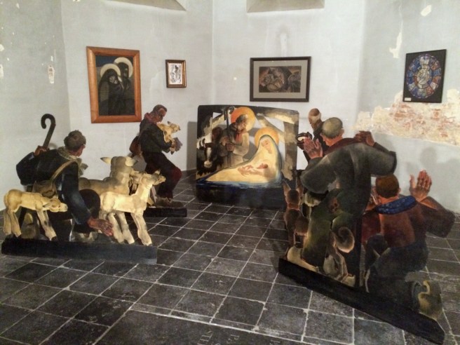 Kerstbeelden van Jan Huet in Wortel (foto S. Huet)